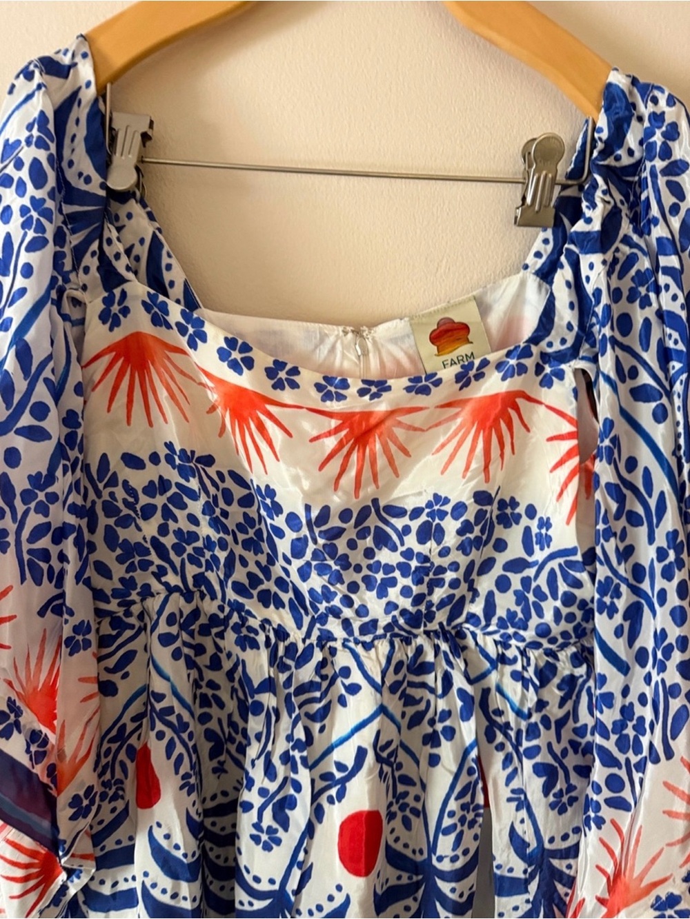 Farm Rio Afternoon Breeze Midi Dress Size M - Picture 4 of 9